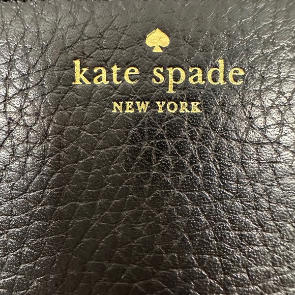 Kate Spade // Black Leather Wristlet Wallet - Picture 6 of 8